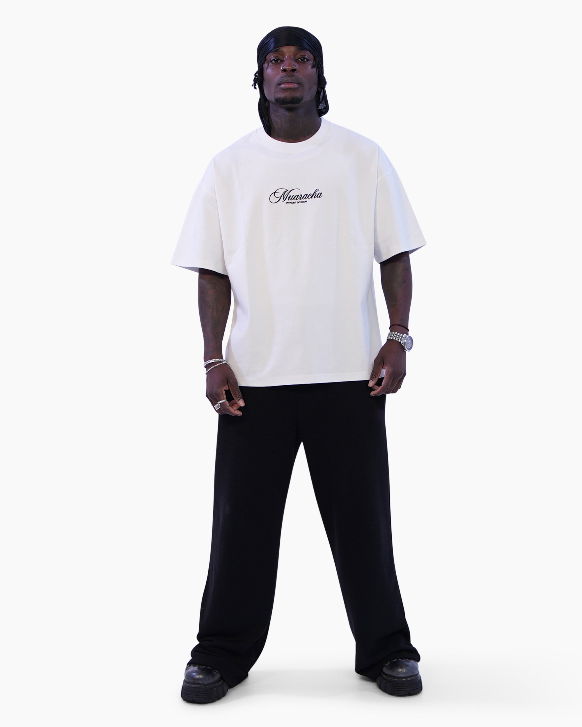 Owners’ Backprint Tee – White - MUARACHA