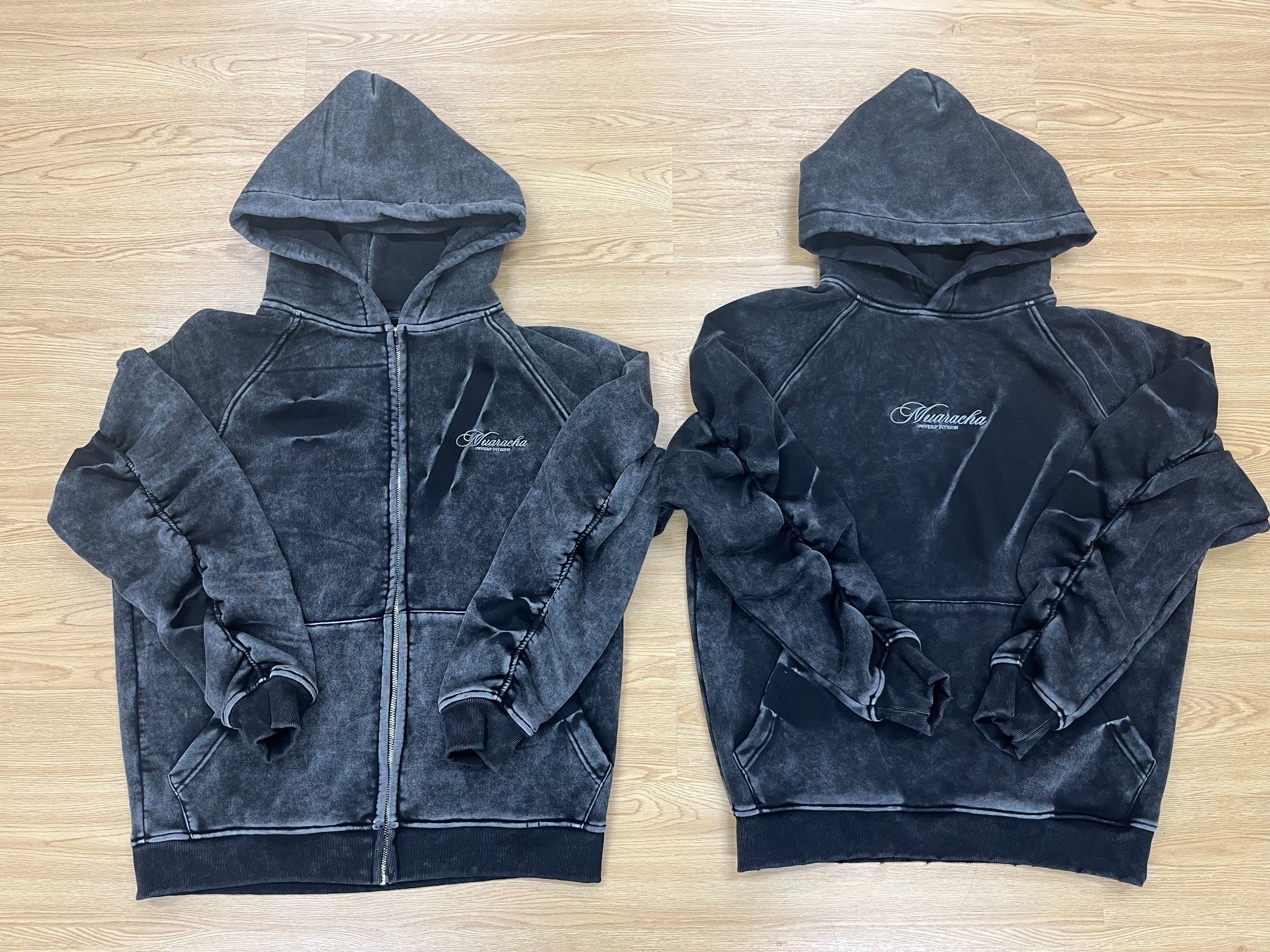 Muacha zipper - Washed Dark Grey