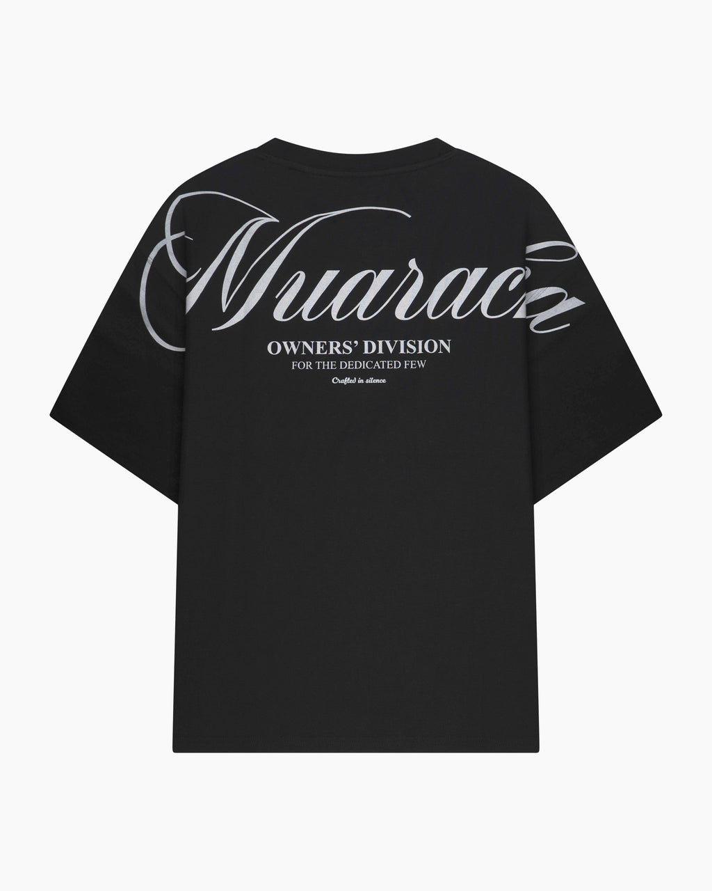 Owners’ Division Backprint Tee – Black, achterkant met grote backprint